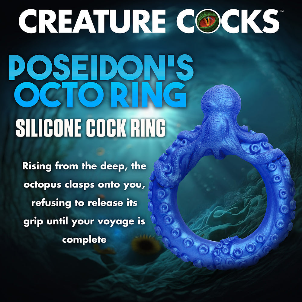 Creature Cocks Poseidon''s Octo-Ring Silicone Cock Ring