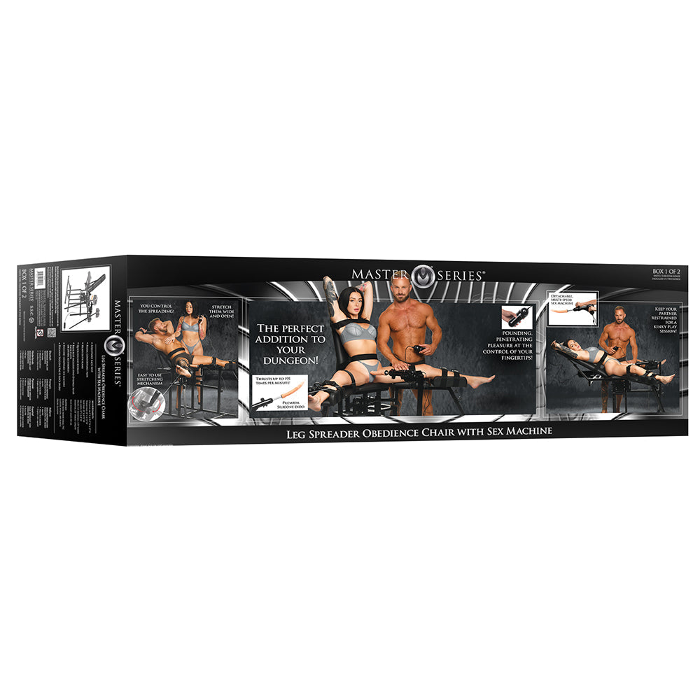 Master Series Leg Spreader Obedience Chair with Sex Machine