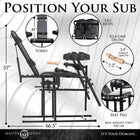 Master Series Leg Spreader Obedience Chair with Sex Machine