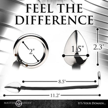 Master Series Tug + Plug Cock & Ball Ring with Anal Plug