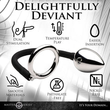 Master Series Tug + Plug Cock & Ball Ring with Anal Plug