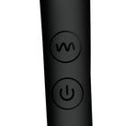 Master Series 10X Vibra-Crescent Vibrating Silicone Dual Ended Dildo Black