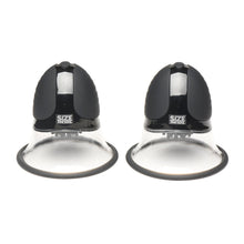 Size Matters 10X Rotating Silicone Nipple Suckers with 4 Attachments Black