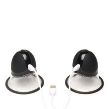 Size Matters 10X Rotating Silicone Nipple Suckers with 4 Attachments Black