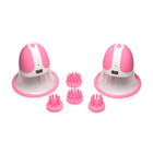 Size Matters 10X Rotating Silicone Nipple Suckers with 4 Attachments Pink
