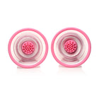 Size Matters 10X Rotating Silicone Nipple Suckers with 4 Attachments Pink