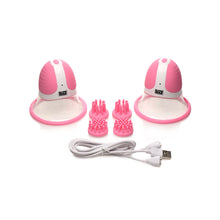 Size Matters 10X Rotating Silicone Nipple Suckers with 4 Attachments Pink