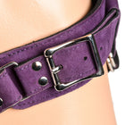 Strap U Bodice Deluxe Leather Corset Harness Purple