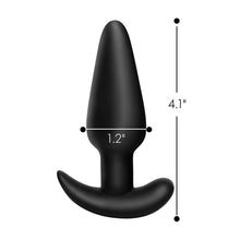 BANG! 21X Vibrating Silicone Butt Plug with Remote Control Black