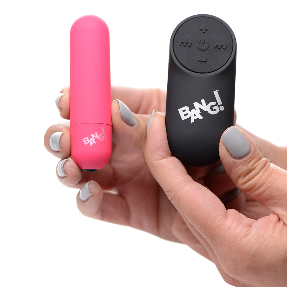 BANG! Power Panty Lace Panties, Bullet, & Blindfold Kit Pink