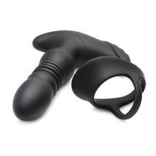 Thunderplugs 10X Thrusting Silicone Vibrator with Cock & Ball Strap & Remote