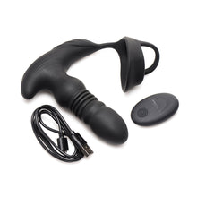 Thunderplugs 10X Thrusting Silicone Vibrator with Cock & Ball Strap & Remote