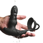 Thunderplugs 10X Thrusting Silicone Vibrator with Cock & Ball Strap & Remote