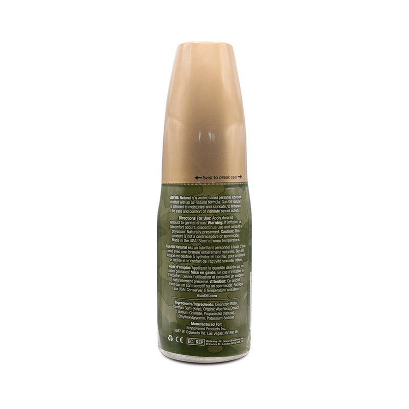 Gun Oil Natural Water-Based Lubricant 4 oz.