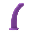 Me You Us 7 in. Curved Silicone Dildo Purple
