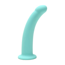 Me You Us 7 in. Curved Silicone Dildo Aqua