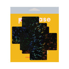 Pastease Plus X Black Disco Ball Full Breast Covers Support Tape