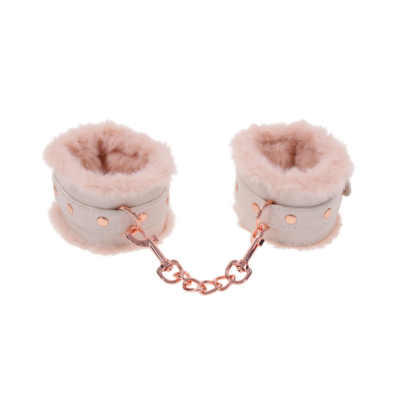 Sportsheets Sex & Mischief Peaches ''n CreaMe Fur Handcuffs