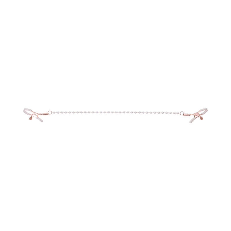 Sportsheets Sex & Mischief Peaches ''n CreaMe Pearl Nipple Clamps