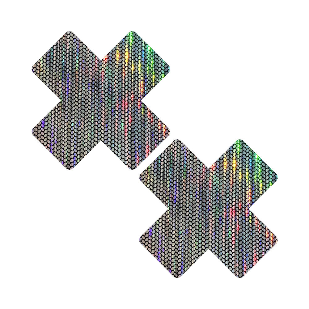 Neva Nude Naughty Nebula Super Holographic X Nipple Pasties