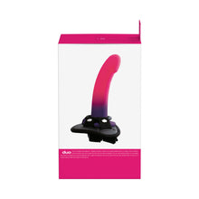 VeDO Duo Silicone Dildo (Non-Vibrating) with Harness Pink/Purple