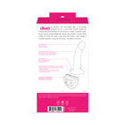 VeDO Duo Silicone Dildo (Non-Vibrating) with Harness Pink/Purple