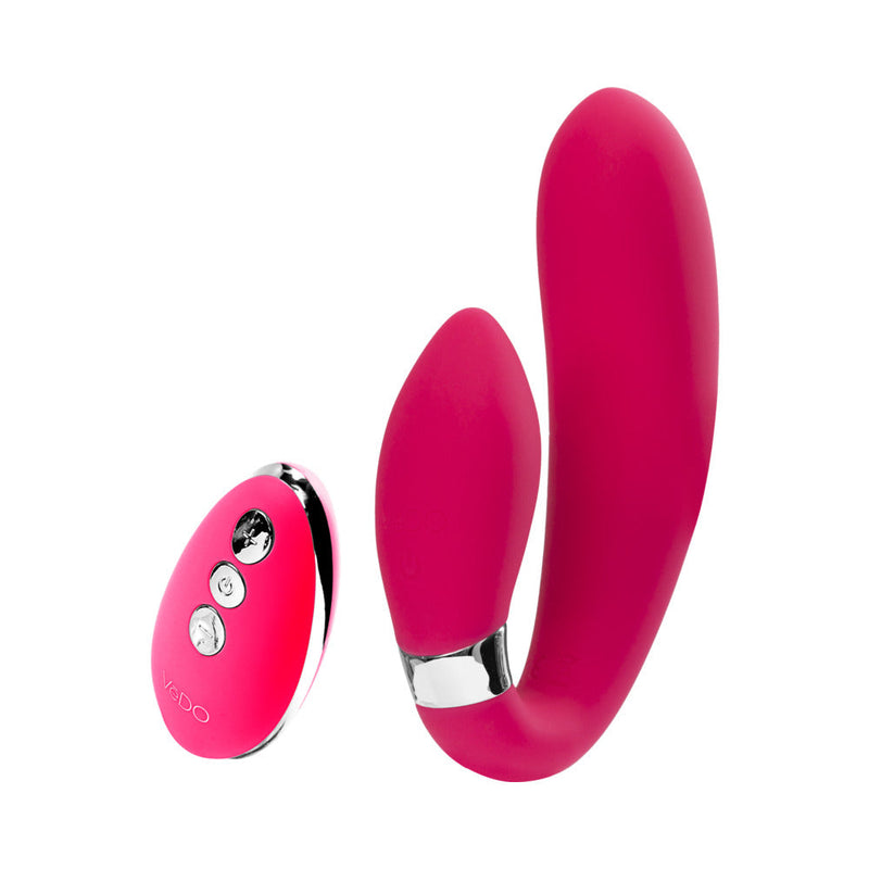VeDO Jeni C-Shaped Dual Motor Vibe with Remote Pink