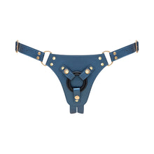 Strap-On-Me Leatherette Harness Generous One Size Blue