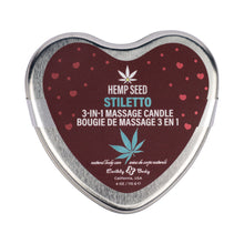 Earthly Body Hemp Seed Valentine 3-in-1 Massage Candle Stiletto 4.7 oz.