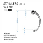 Rouge Stainless Steel Wand in Case