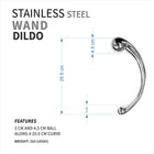 Rouge Stainless Steel Wand in Case