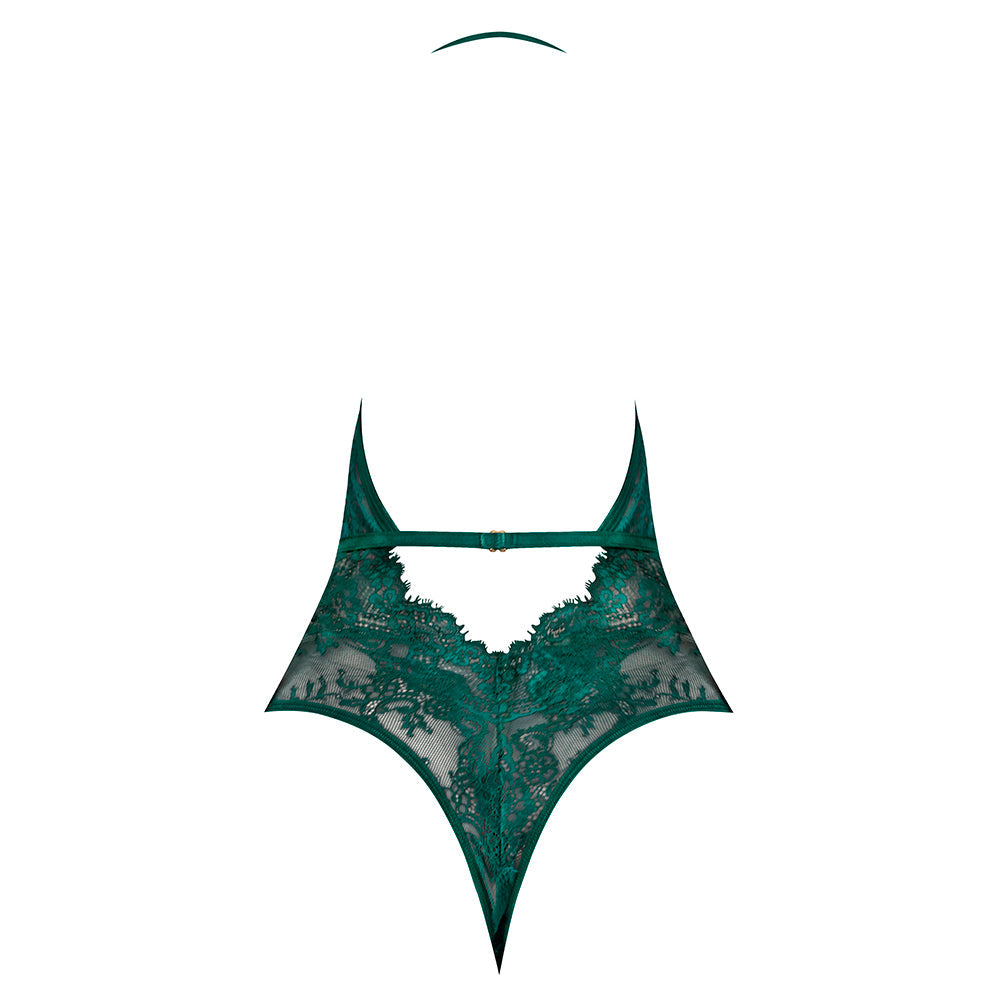 Magic Silk Evermore Plunge Teddy Emerald Queen Size