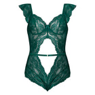 Magic Silk Evermore Cutout Romper Emerald S/M