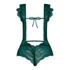 Magic Silk Evermore Cutout Romper Emerald S/M