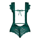 Magic Silk Evermore Cutout Romper Emerald L/XL