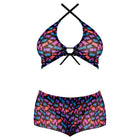 Magic Silk Hazy Dayz Halter Top & Hot Short Set Gummy Bears Queen Size