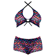 Magic Silk Hazy Dayz Halter Top & Hot Short Set Gummy Bears Queen Size