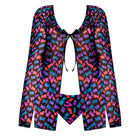 Magic Silk Hazy Dayz Tie Front Jacket & Thong Set Gummy Bears Queen Size