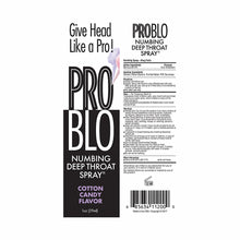 Pro Blo Numbing Deep Throat Spray Cotton Candy 1 oz.