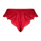 Magic Silk Sugar High Split Crotch Panty Red S/M