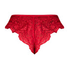 Magic Silk Sugar High Split Crotch Panty Red S/M