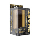 Shaft Vibrating Model J: 6.5 in. Dual Density Silicone Dildo Mahogany