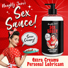 Naughty Jane''s Sex Sauce Extra Creamy Lubricant 16 oz.