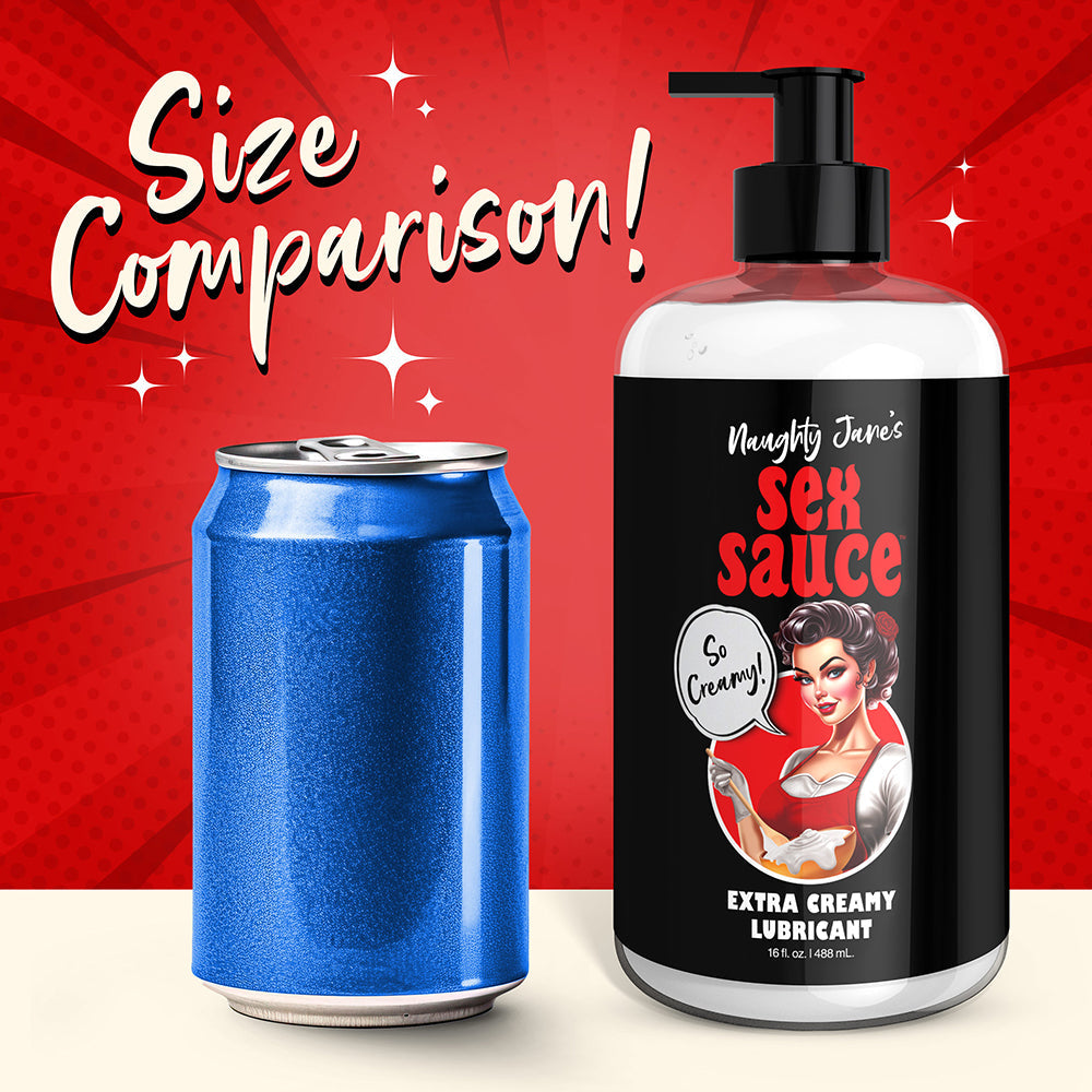 Naughty Jane''s Sex Sauce Extra Creamy Lubricant 16 oz.