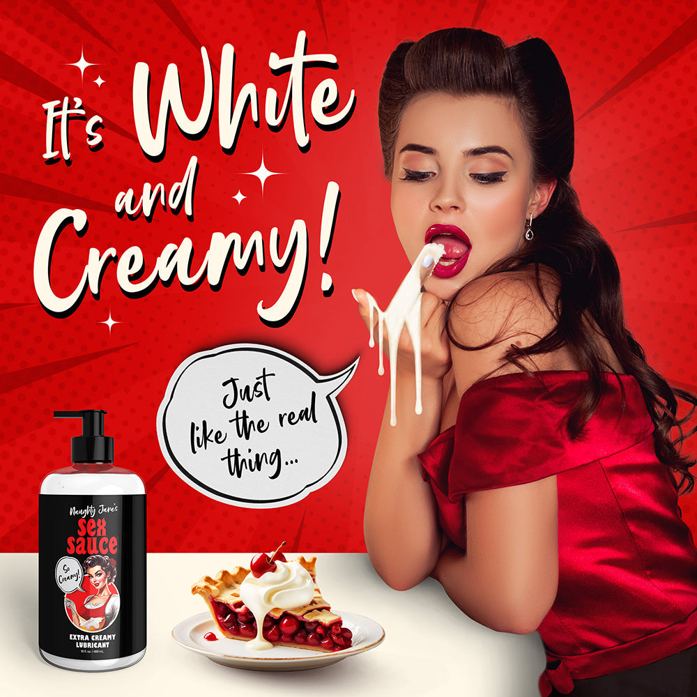 Naughty Jane''s Sex Sauce Extra Creamy Lubricant 16 oz.