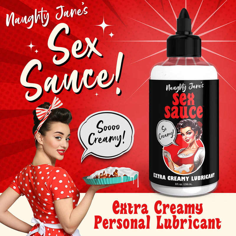 Naughty Jane''s Sex Sauce Extra Creamy Lubricant 8 oz.