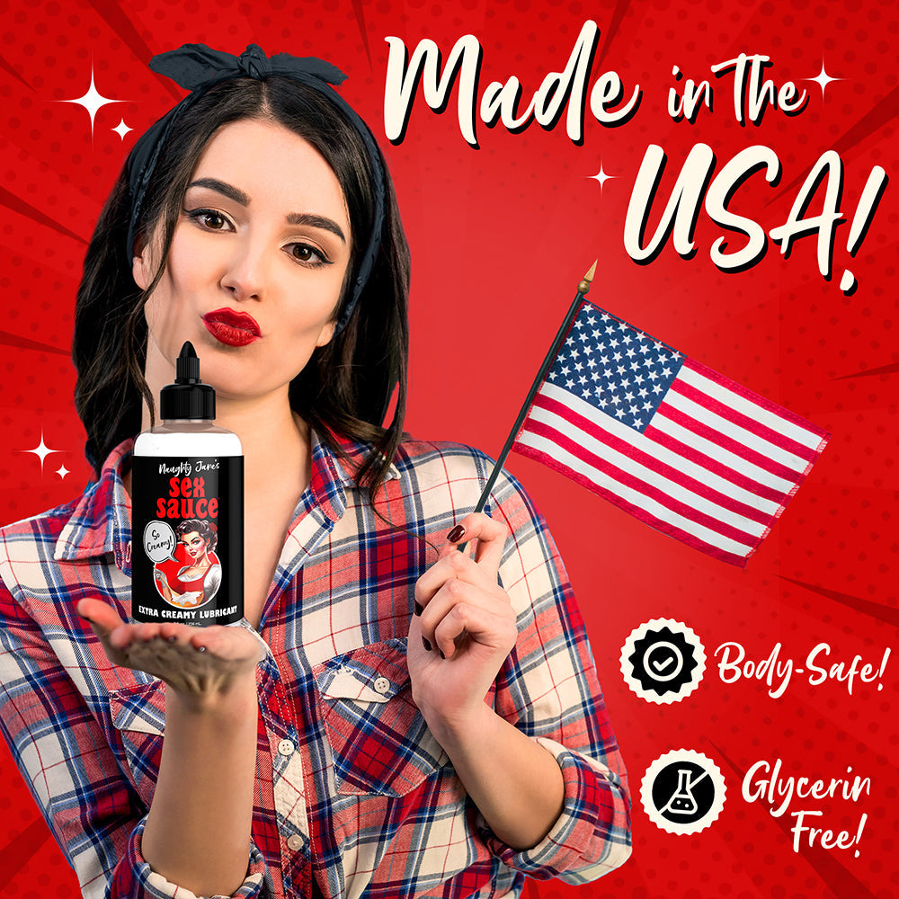 Naughty Jane''s Sex Sauce Extra Creamy Lubricant 8 oz.
