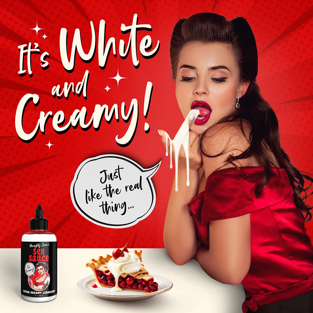 Naughty Jane''s Sex Sauce Extra Creamy Lubricant 8 oz.