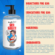 Naughty Jane''s Sex Sauce Natural Lubricant 16 oz.