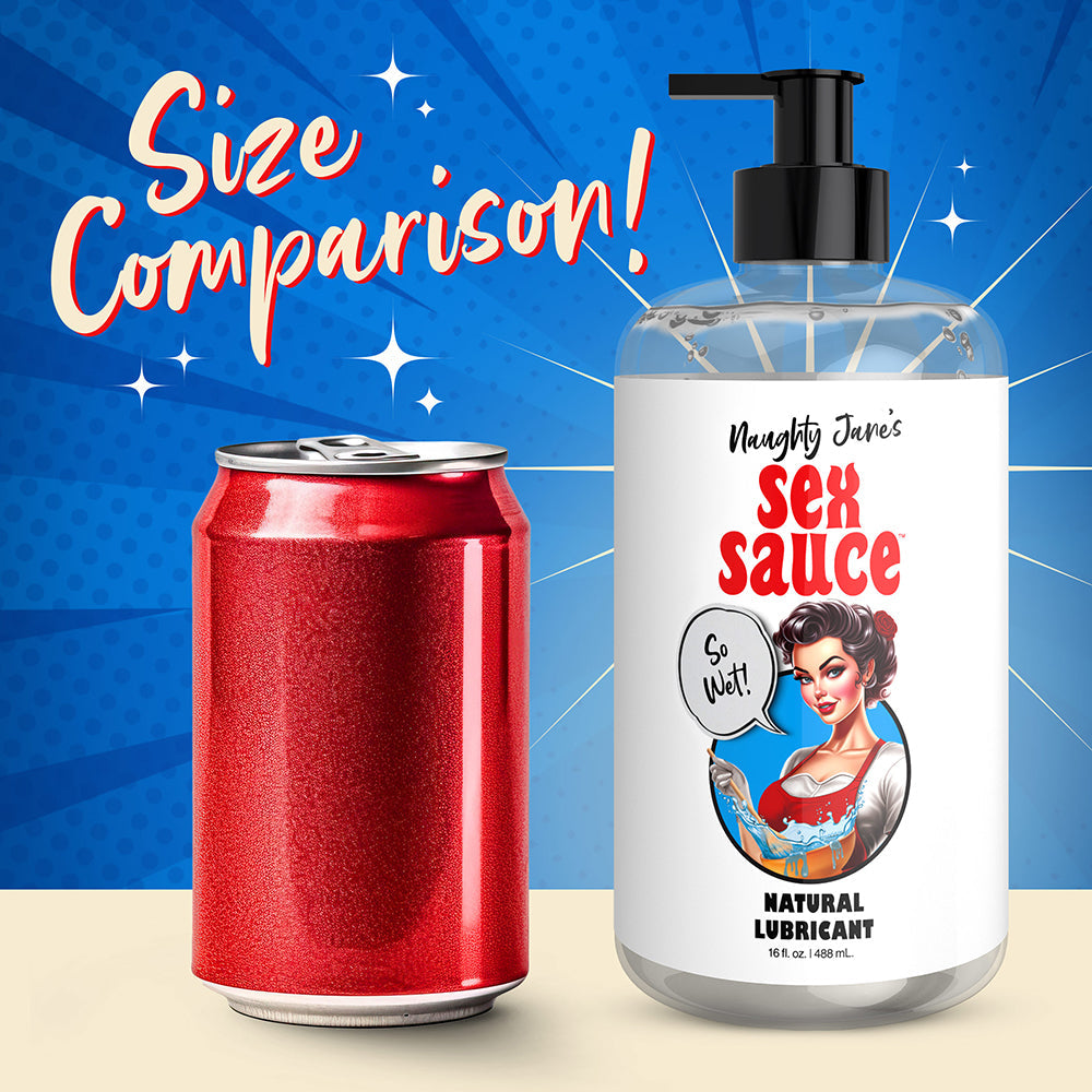 Naughty Jane''s Sex Sauce Natural Lubricant 16 oz.